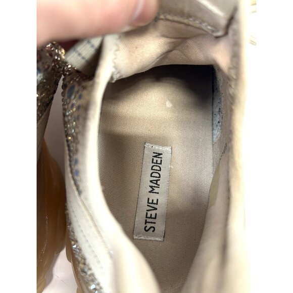 Steve Madden SM NY 90 Rhinestone Sneakers SM49498654 Women’s 9 M Blush MAXIMA - Picture 12 of 15